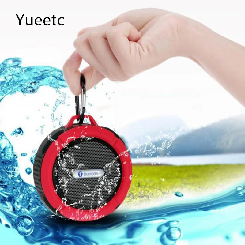 Водонепроницаемый беспроводной Bluetooth динамик мини круглый портативный сабвуфер