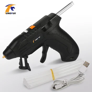 

3.6V Lithium-ion Hot Melt Glue Gun with 10pcs 7mm Sticks Wireless Graft Repair Heat Gun Home DIY Tools Hot Glue Gun