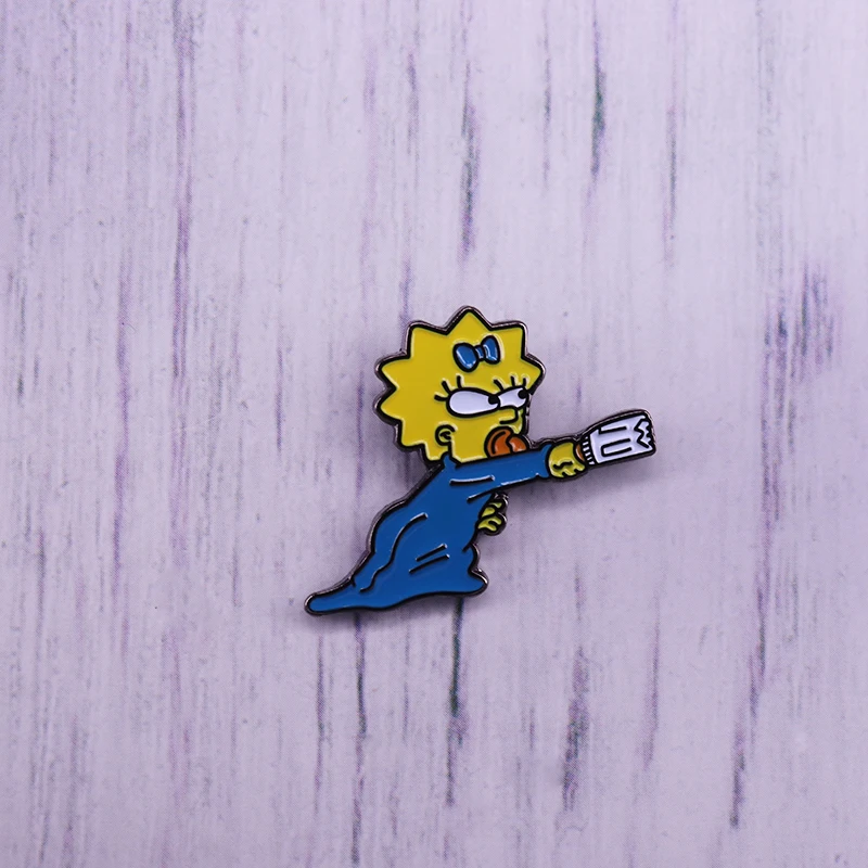Pretty Cartoon Maggie Enamel Pin Anime Accessory Badge Funny Girls Kids Gift Brooch | Украшения и аксессуары