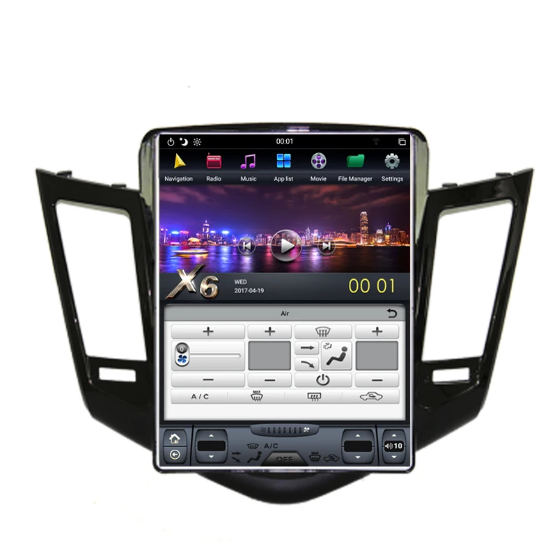 Top NAVITOPIA 10.4inch 4G+64GB Tesla Style Vertical Screen Android 8.1 Car DVD GPS Navigation for Chevrolet Cruze 2008-2015 10