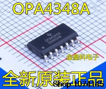 10 штук в наборе, Тол OPA4348AIDR OPA4348A OPA4348AID SOP14 |