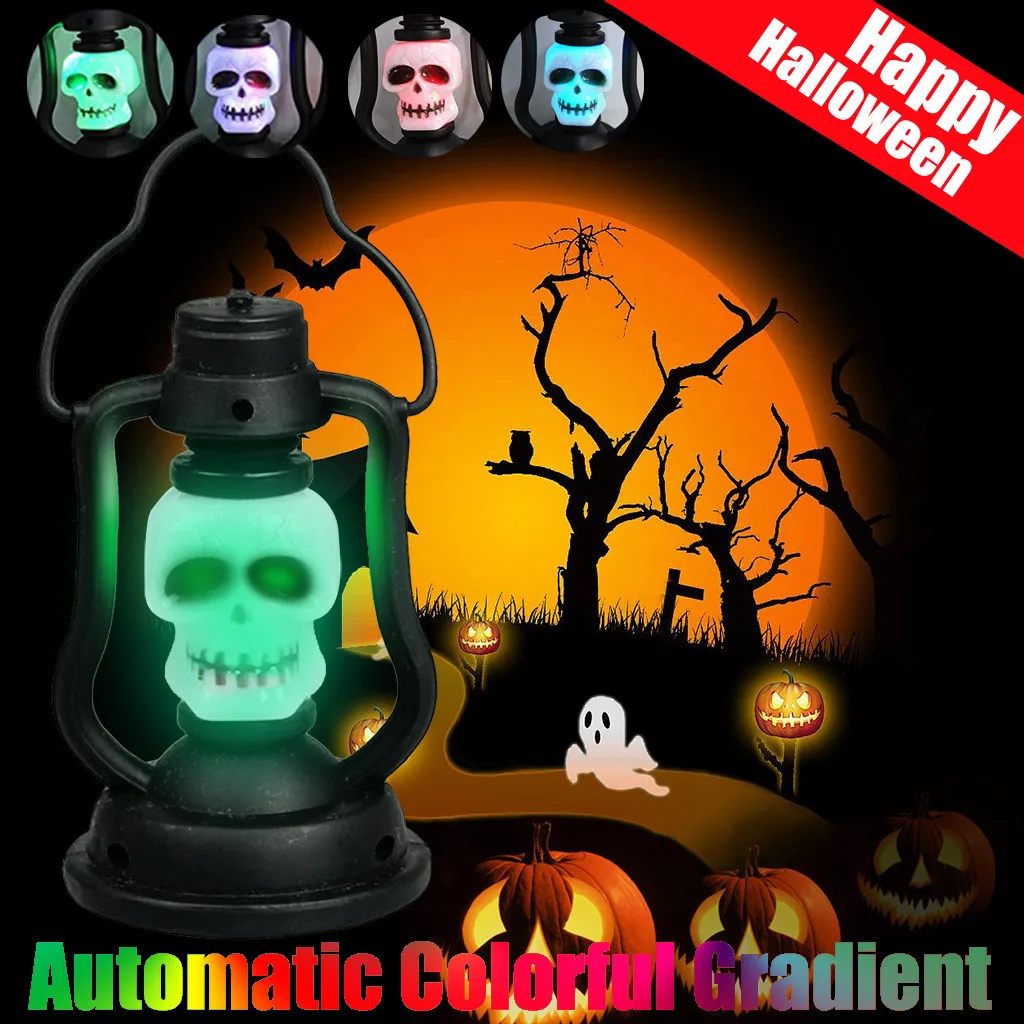 

Halloween Lighting Flash Light Scary Night Skull Light Bedroom Luminous lamp For Home Night Light Light Lamp Home Decoration