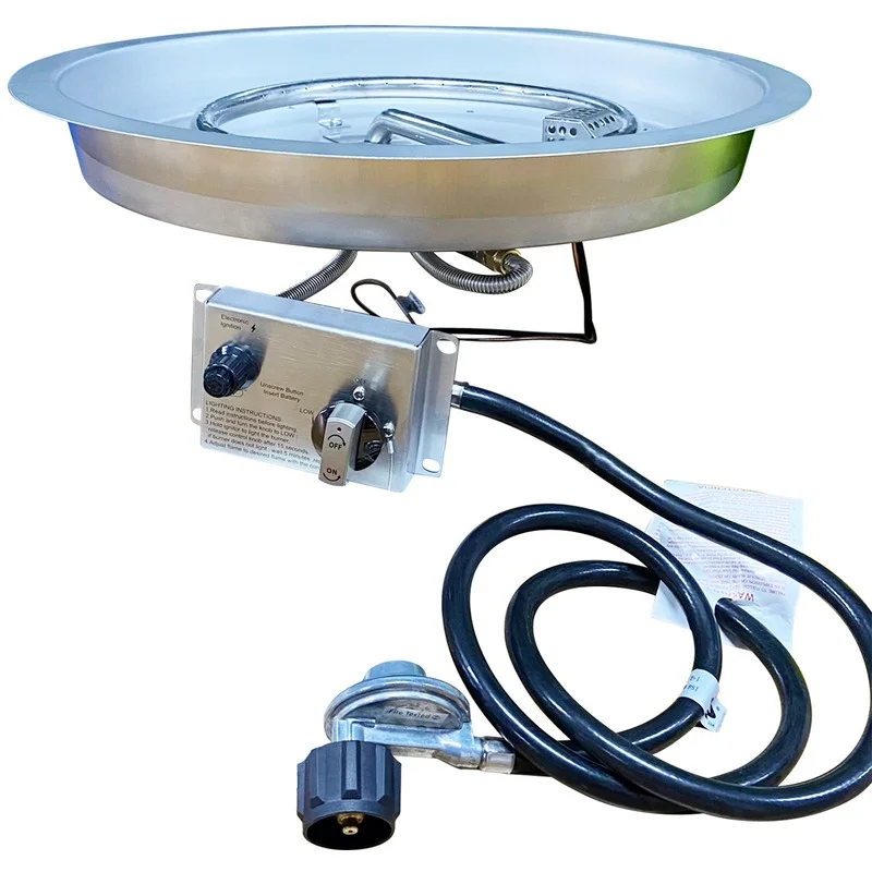 propane fire pit ring kit for Stove table round ignition assembly Burner Ring Installation Kit Flat Pan with Spark Ignition | Инструменты