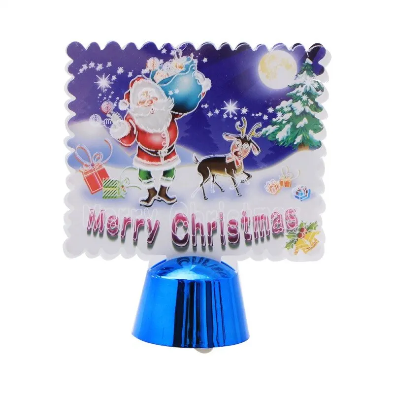 New Christmas Decorations Led Table 3D Night Light Lamp Colorful Gift For Baby Room - Цвет: 5