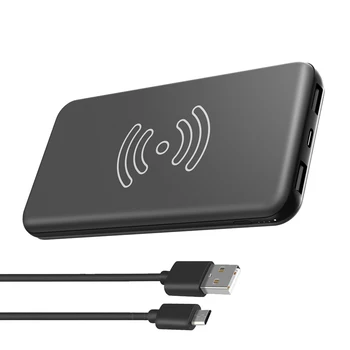 

Wireless Power Bank Phone External Battery Charger Dual USB for iPhone 11 pro Huawei P30 Mate 30 pro Xiaomi MIX 10 Samsung.