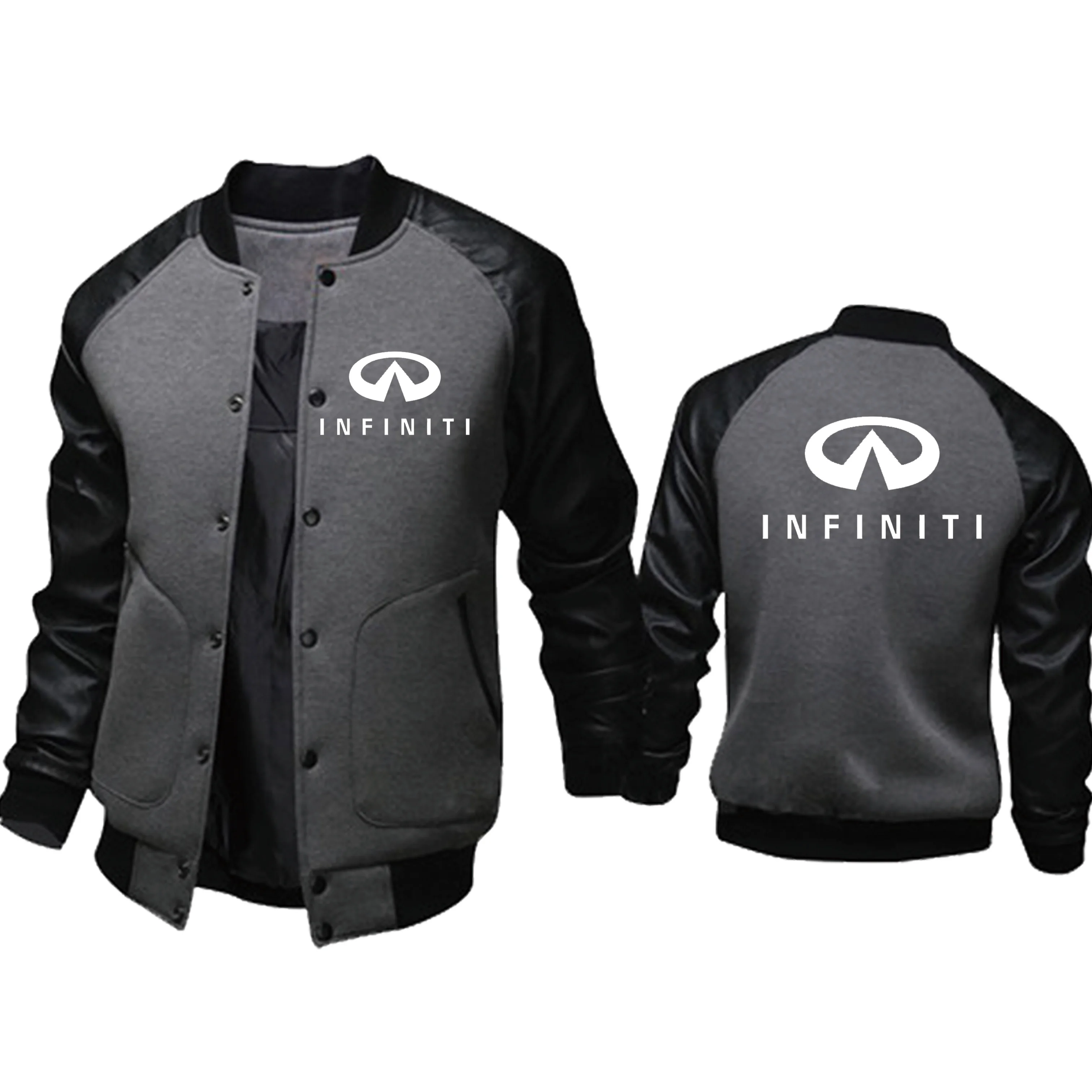 New Spring Autumn Men's pullover Infiniti Car Logo Print Oblique chain Fashionhip hop harajuku Casual Men Wear Sweats 3