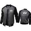 New Spring Autumn Men's pullover Infiniti Car Logo Print Oblique chain Fashionhip hop harajuku Casual Men Wear Sweats 3
