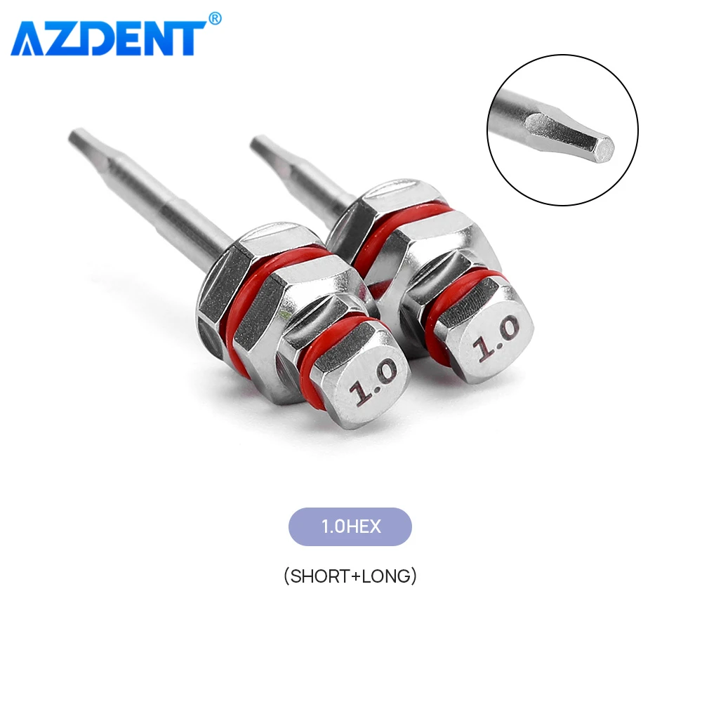 AZDENT Dental Implant Hex Drivers Screwdriver Long 14mm Short 10mm Dentistry Tools Kit Dentist Laboratory Instrument Supplies | Красота и