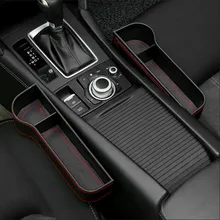 Коробка для хранения, органайзер для автомобиля, чехол для сиденья из ПУ, карман для автомобильного сиденья с Боковым Разрезом для кошелька, телефона, монет, сигарет, ключей, карт, универсальный