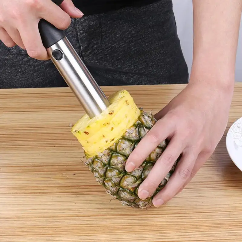 Нож для ананаса из нержавеющей стали, фруктовый нож, овощерезка, нож для удаления стволов, кухонный инструмент, нож для ананаса, opp сумка LX8446