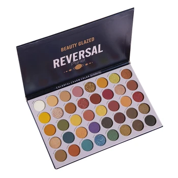 

40 Colors Makeup Palette Metallic Foils Matte Eyeshadow Pigment Sweatproof Waterproof Eye Shadow Cosmetics