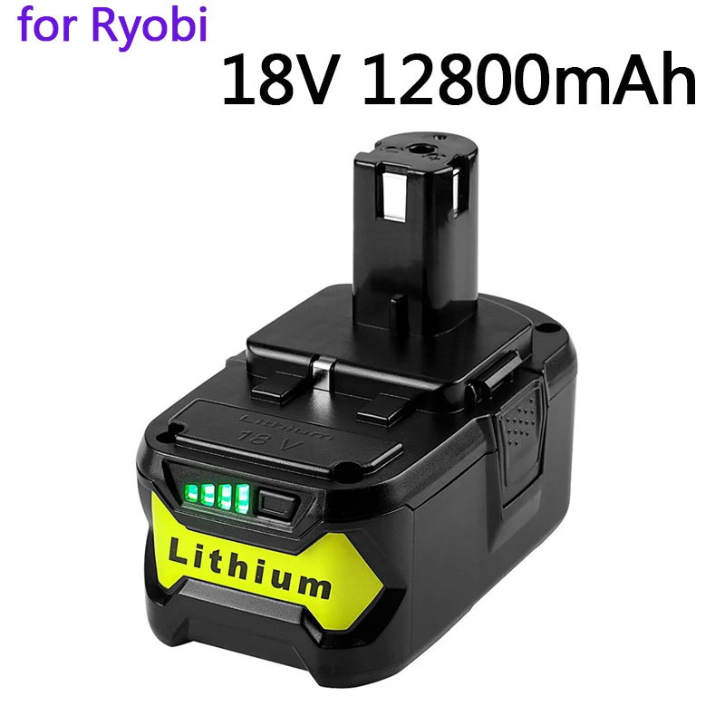 New 18V battery 12800mAh Li-On rechargeable For Ryobi Hot P108 RB18L40 Rechargeable Battery Pack Power Tool ONE | Электроника