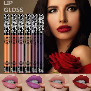 

1 Pcs Matte Lipstick Waterproof Nude Velvet Liquid Lipstick High Pigmented Lip Glaze SSwell