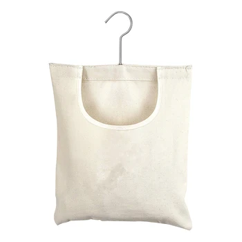 

Balcony Home Bathroom With Hook Hanging Storage Organizer Easy Install Canvas Clothespin Bag Multifunction Foldable Oxford Cloth