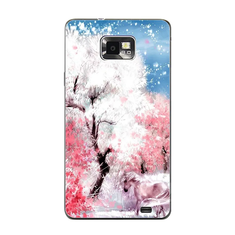 Чехол для Samsung Galaxy S2 S 2 SII i9100/S2 Plus i9105 цветные мягкие ТПУ чехлы на заднюю крышку с