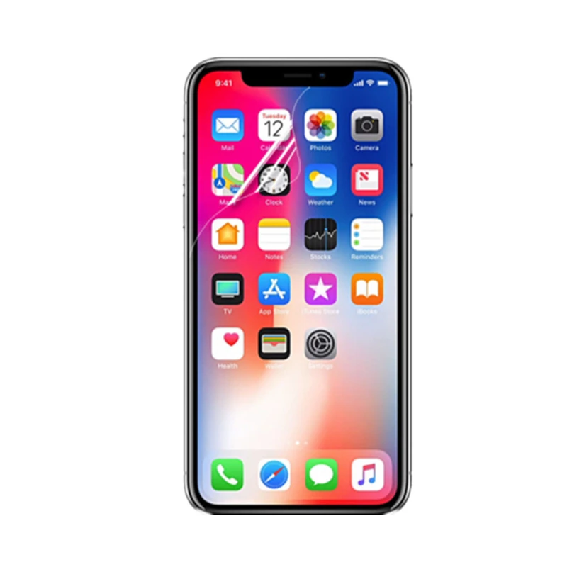 Прозрачная мягкая пластиковая глянцевая Защитная пленка для iPhone 12 mini 11 Pro 7 6 6S 8 Plus