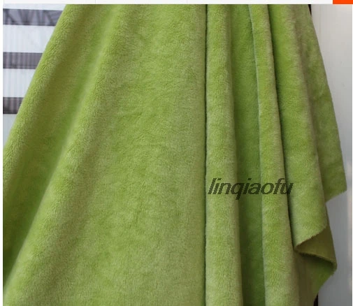 

Faux fur fabric Toy elastic short plush cloth super soft fluff Warm casual wear fabric