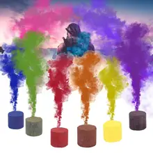 4pcs Smoke Cake Colorful Smoke Effect Show Round Bomb Stage Photography Aid Party Stage Studio Photography Props Magic Light