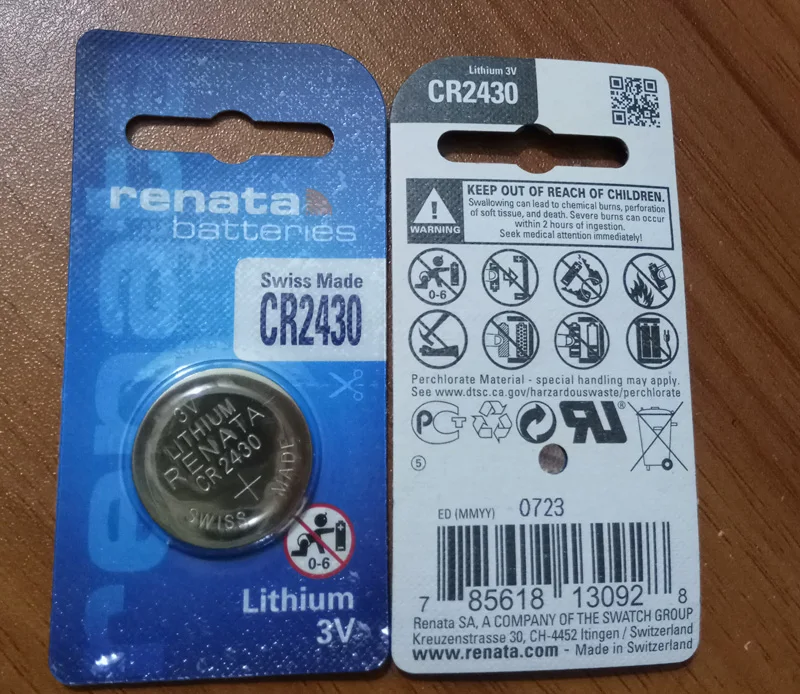 10 шт. Рената литий Батарея CR2450 3V % 100 Оригинальный бренд renata 2450 автомобиля