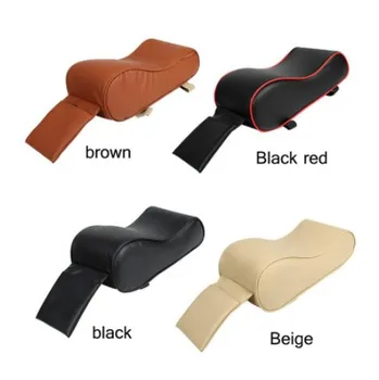 

Leather car center armrest pad black auto center console arm rest seat box Mat cushion cover car protector styling