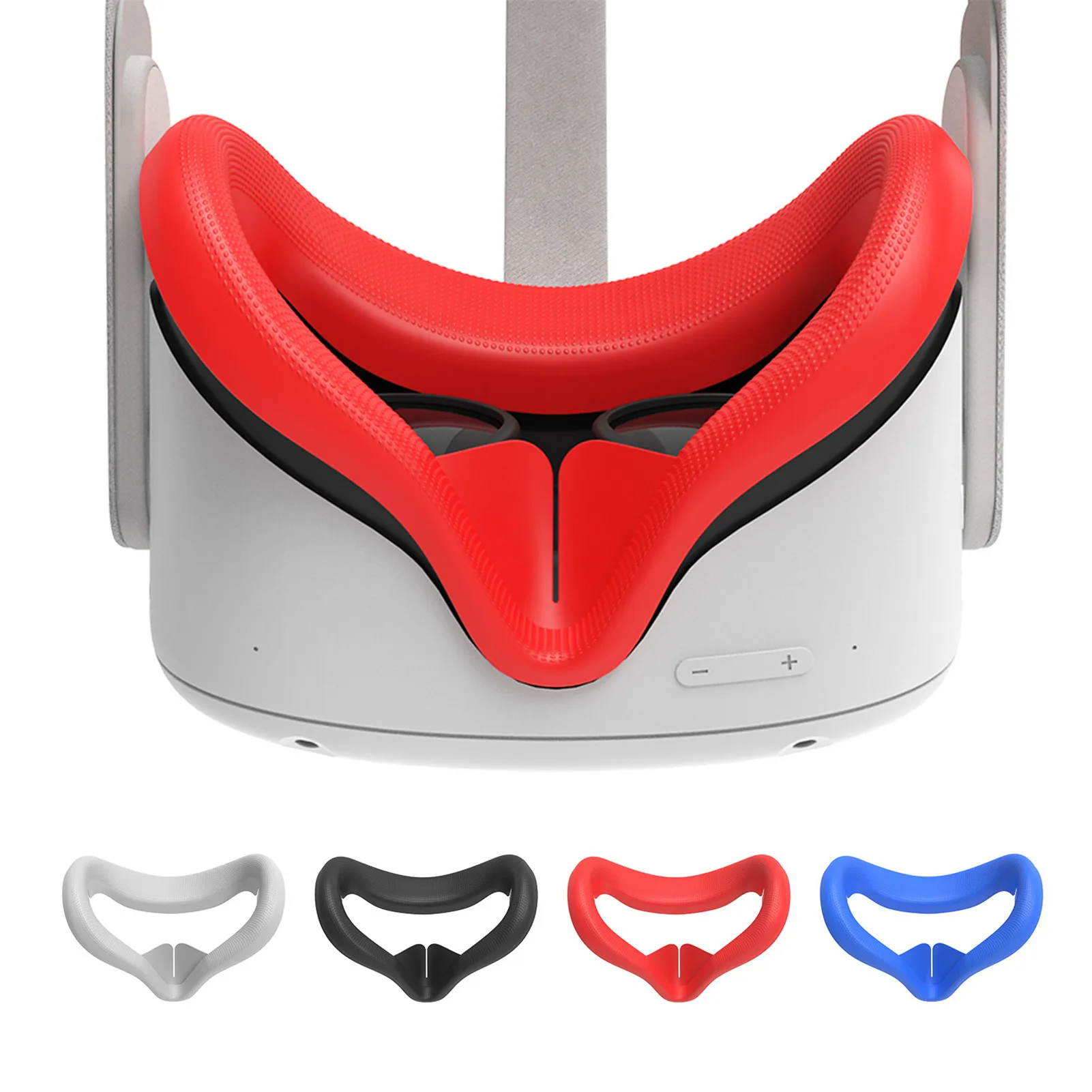 Cubierta de silicona para máscara ocular, almohadilla para Oculus Quest 2 VR, auriculares transpirables, sudadera liviana, cubierta de ojo de bloqueo para Oculus Quest2, nuevo