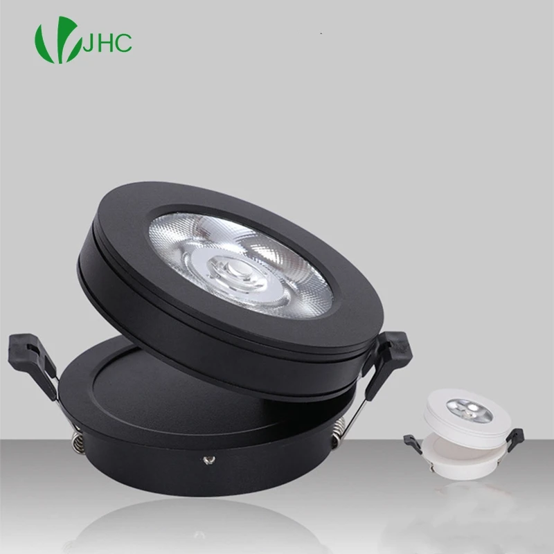 

Mini LED Black White Downlight 5W 7W 10W 12W Spot Light ac85-265V Warm/Cold White LED Foldable Recessed Down Light Ceiling Lamp