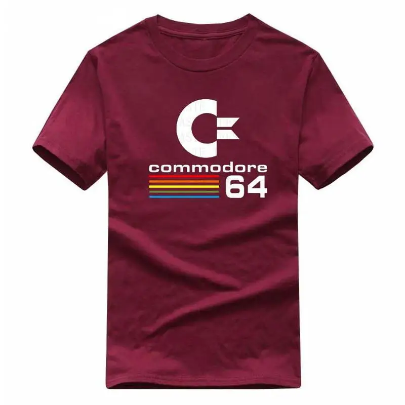 

2020 Summer Commodore 64 T Shirts C64 SID Amiga Retro 8-bit Ultra Cool Design Vinyl T-shirt Mens Clothing With Short Sleeve