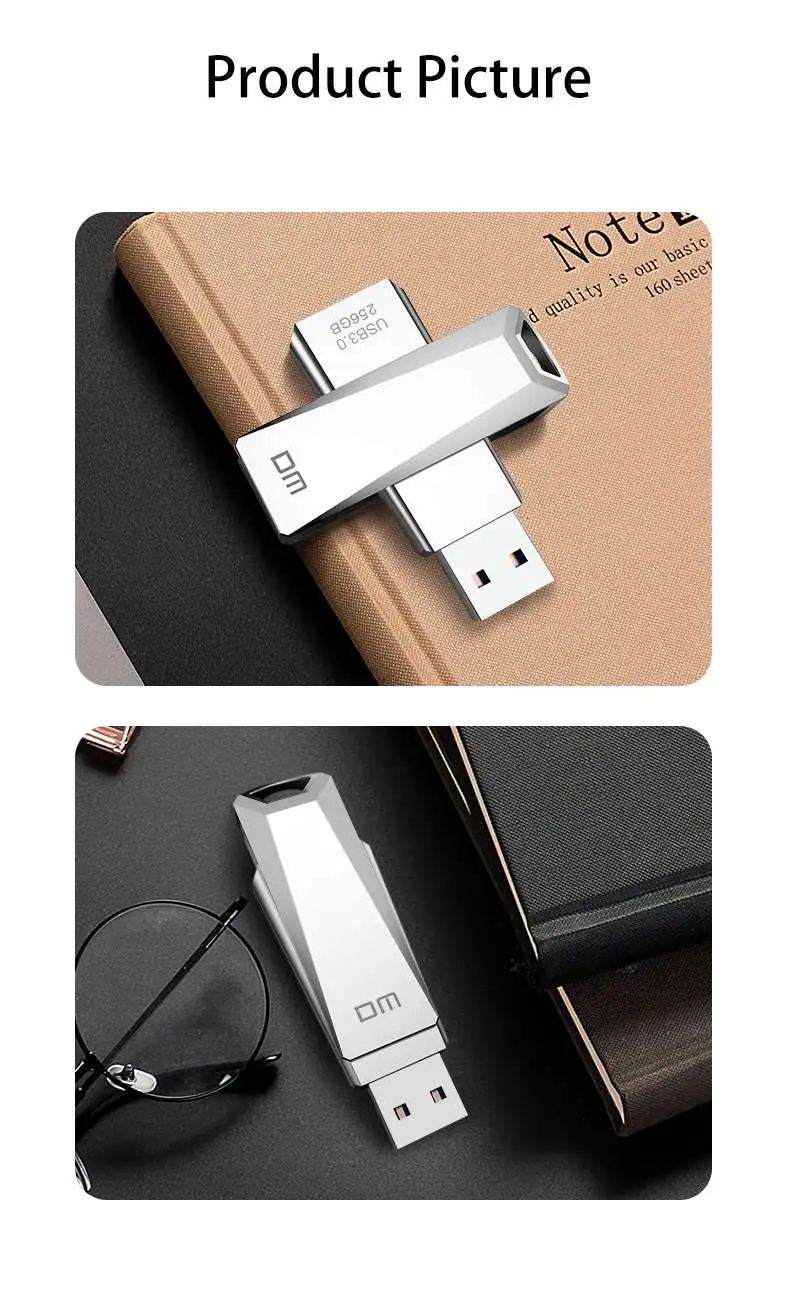 DM PD112 USB флеш-накопитель USB3.0 высокоскоростной портативный флеш-накопитель 16 ГБ 32 ГБ 64 Гб 128 ГБ 256 Гб скорость записи от 10 МБ до 60 Мб