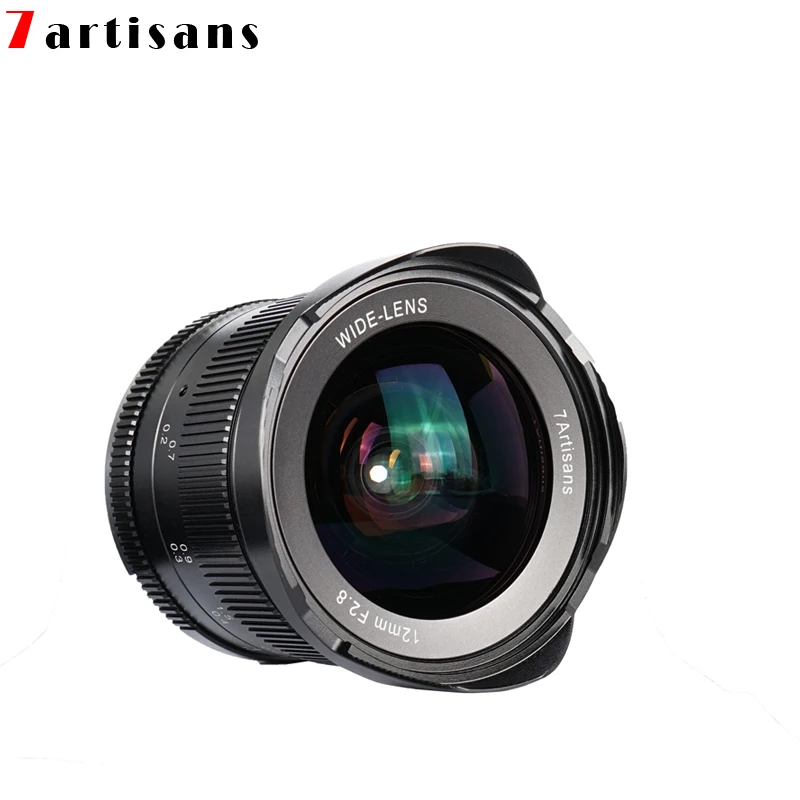 Lentes 7artisans 12 мм F2.8 ультра широкоугольный объектив для E-mount aps-c беззеркальных камер A6500 A6300 A7 ручная фокусировка Prime Fixed