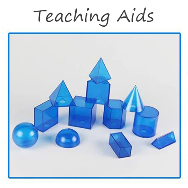 Children 3D Transparent Geometric Model Math Toys Shape Teaching Aids Educational Learning Toys Student Preschool Brain Training 4