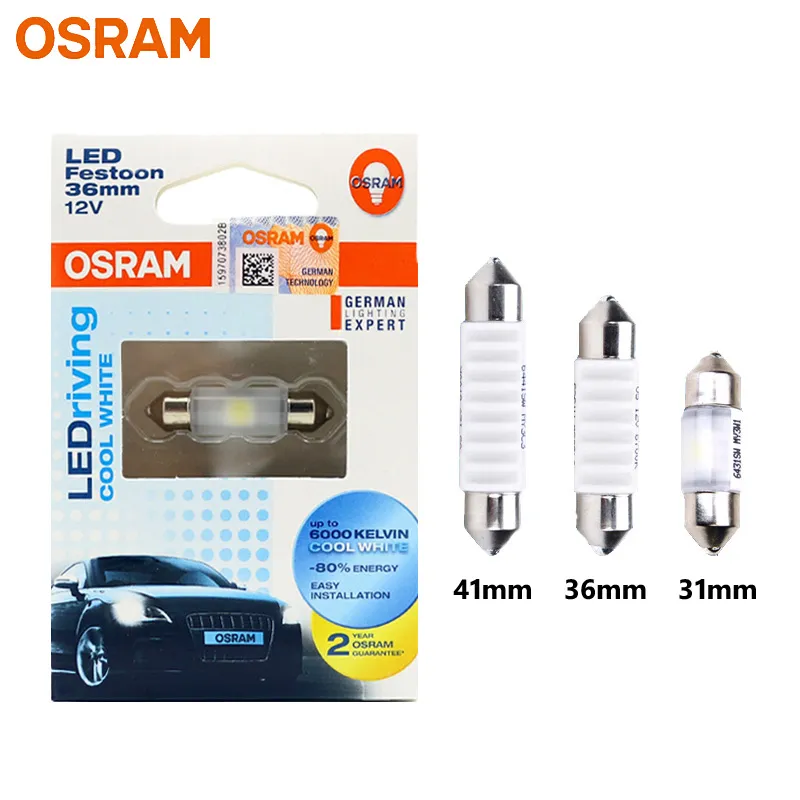 spænding alliance har taget fejl Osram Led Festoon 31mm 36mm 41mm C5w Ledriving Standard 6000k Cool White Led  Interior Light Reading Lamp Plate Bulb (1pc) - Signal Lamp - AliExpress
