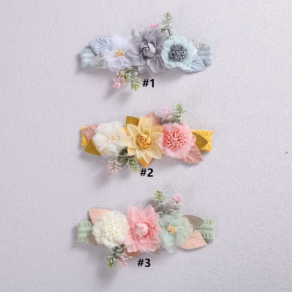 boots baby accessories	 Fashion Florals Headband Newborn Baby Elastic Princess Hairbands Child Kids Hair Accessories Photography Prop Infant Headwear designer baby accessories