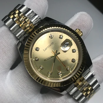 wholesale Mens Watch 36mm 2813 Mechanical Automatic gold dial datejust Desinger Mens aaa diamonds Watches sports Wristwatches