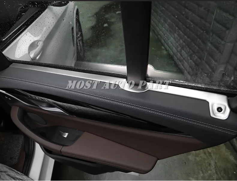 Внутренняя дверь автомобиля замок штифта и края Окна Накладка для BMW X3 X4 G01 G02 2018