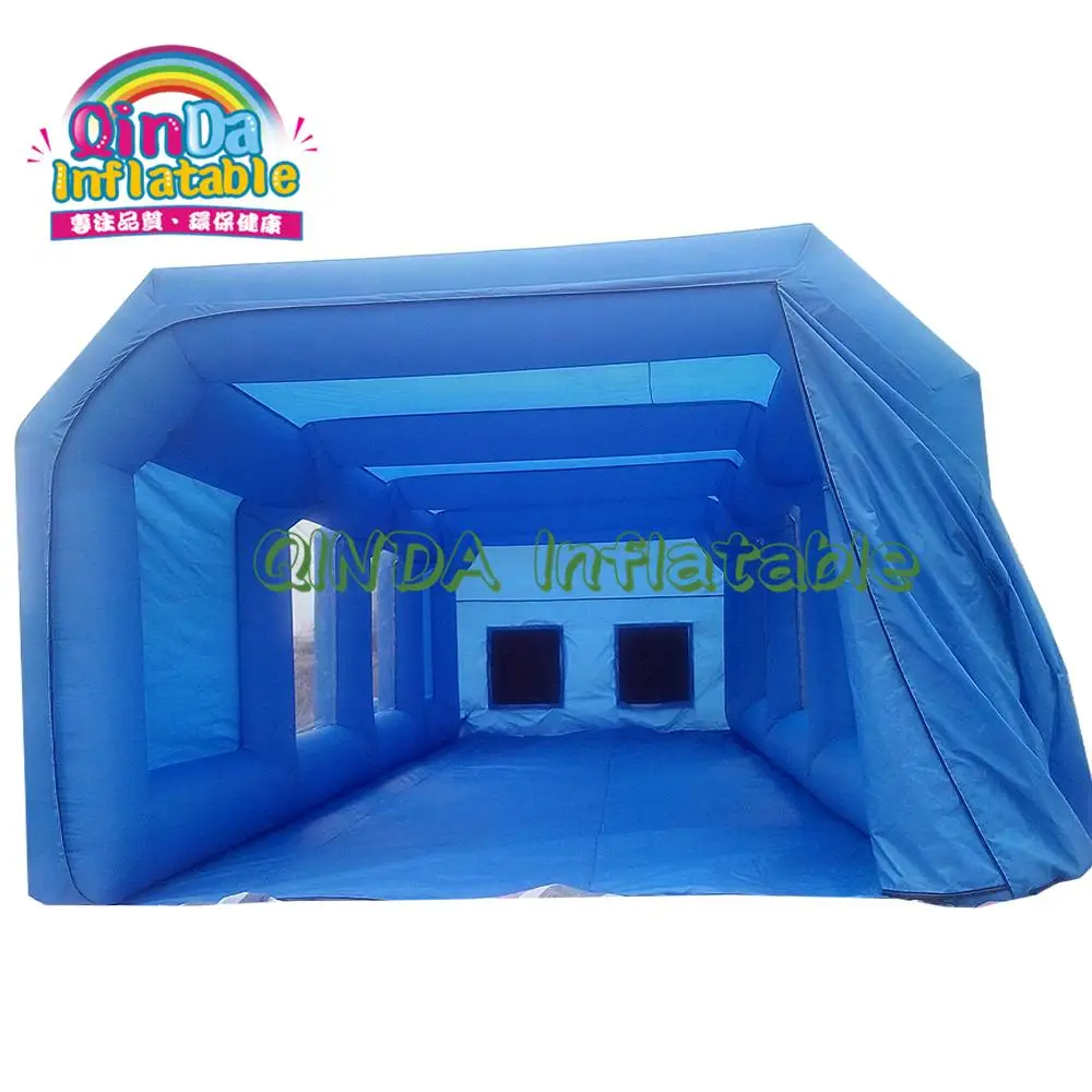 Used Customized Portable Car Inflatable Paint Spray Booth Hot Sale Truck Paint Booth For Sale With 2 Air Blowers