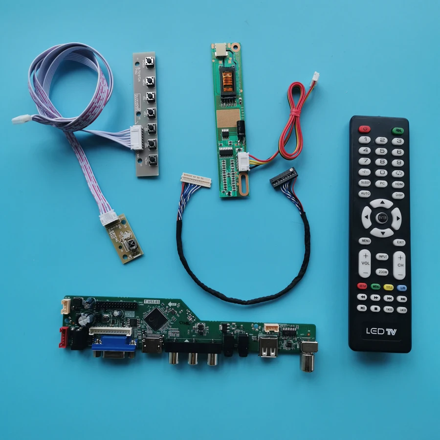 Kit Fai Da Te Scheda Di Azionamento Controller Universale 1-Ccfl 1280*800 Display Lvds A 20 Pin Vga Usb Av Fit B133Ew01/B121Ew05/B121Ew06
