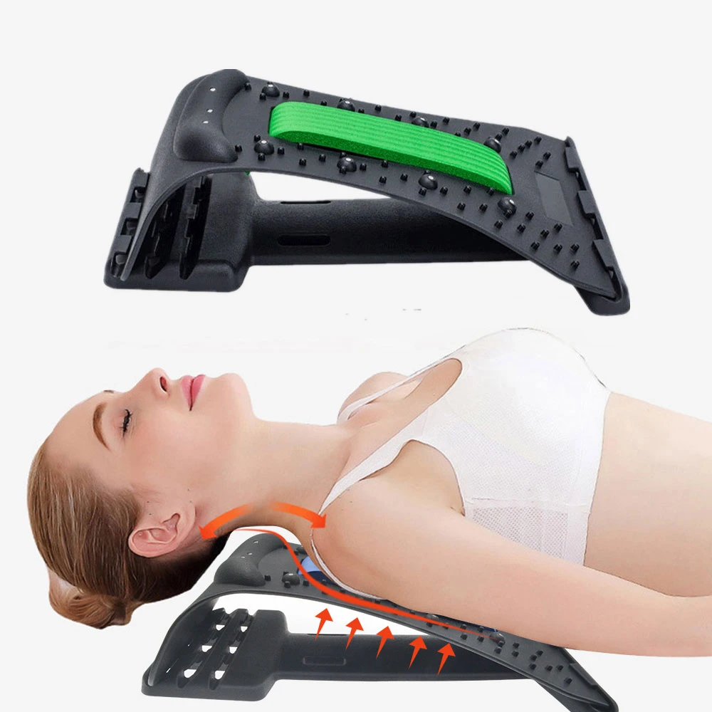 Winst Informeer Uitgraving Nek En Rug Stretch Massage apparaat Magnetische Therapie Acupressuur  Brancard Fitnessapparatuur Lumbale Cervicale Wervelkolom Ondersteuning Pain  Relief|Hals Massage Instrument| - AliExpress