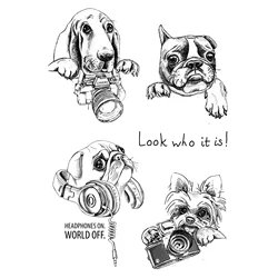 Cartoon Cute Dog Clear  Stamps Scrapbooking Crafts Decorate Photo Album Embossing Cards Making Clear Stamps New