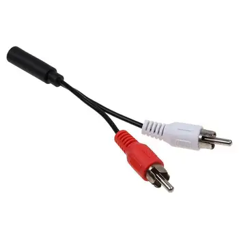 

Universal 3.5mm Stereo Audio Female Jack To 2 Rca Male Socket Extension Adapter Headphone Splitte Y Audio Lead Aux To 3.5 C U5I3