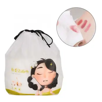 

75pcs 20 x 20cm Disposable Face Towel Double-Sided Facial Cleansing Roll Paper Tissue Cotton Face Cloth Tissue
