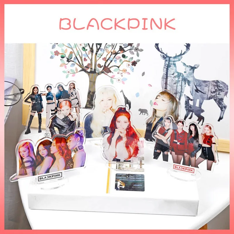 1 шт. Blackpink членов акриловая подставка фигурка кукла Лиза стол Декор Канцелярский набор