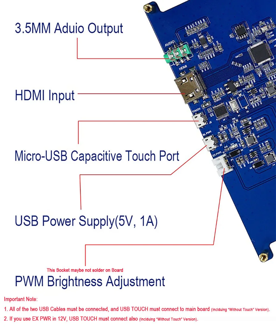 8/8. " 1024*768 4:3 высокая яркость HDMI ЖК-модуль дисплей монитор ips экран w/USB емкостная сенсорная панель и аудио выход