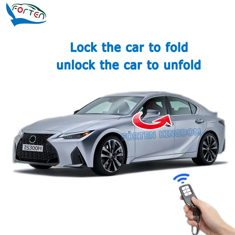 Passenger Side Power Door Mirror For Lexus IS 2014-2020 - Heated With Turn Signal & Puddle Light