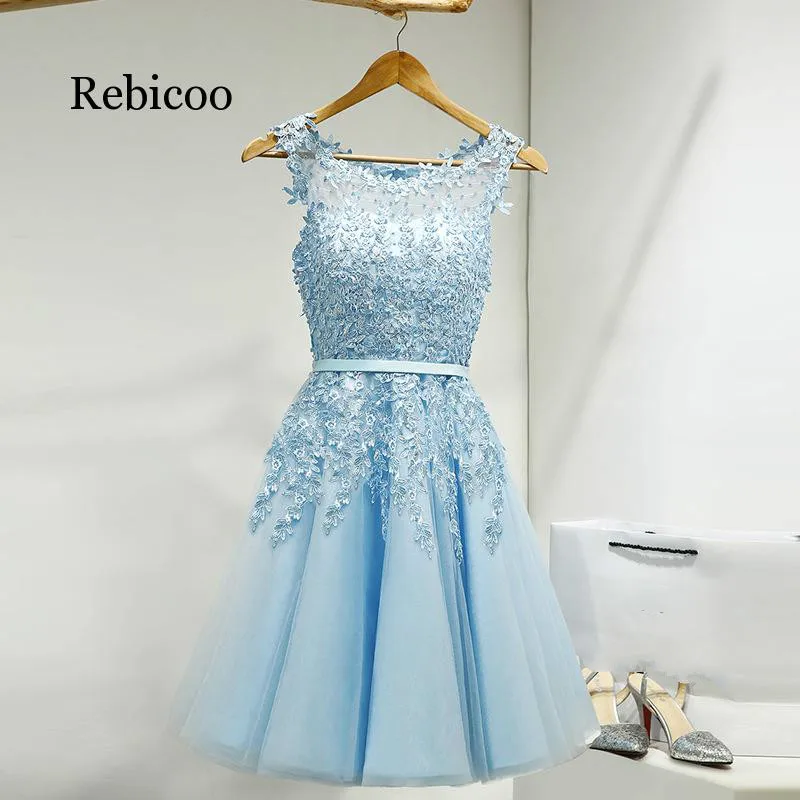 Платье для девочек; большие размеры; короткие розовые и синие вечерние платья; коллекция года; женское платье; vestido madrinha