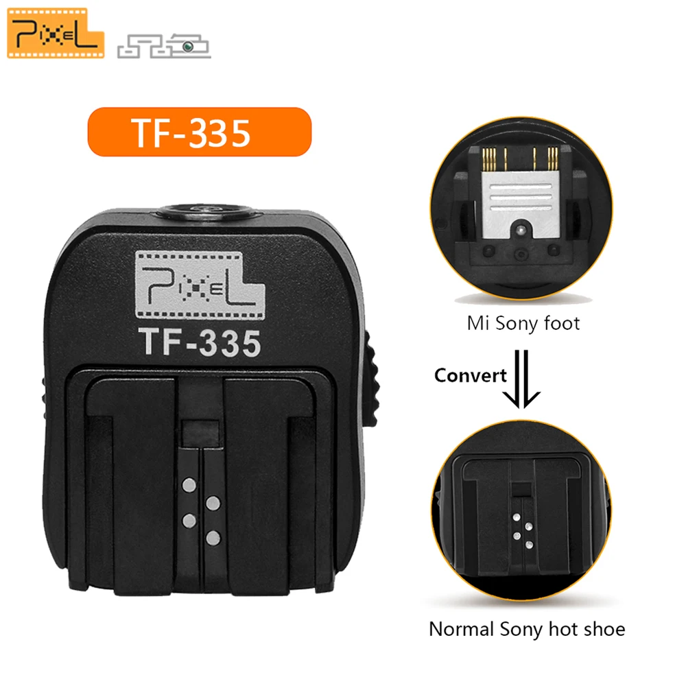 Pixel TF-335 Hot Shoe Adapter For Sony A7 II A7S A7R A3000 A6000 A5000 NEX-7 NEX-6 NEX-5R HX50 NEX-3 to Universal Flash | Электроника