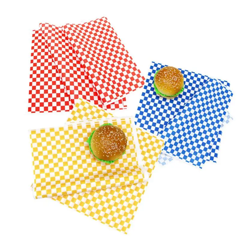 Greaseproof Paper Sheets Food BURGER WRAPS TWIST Green 330MM X 460MM Large x 500 