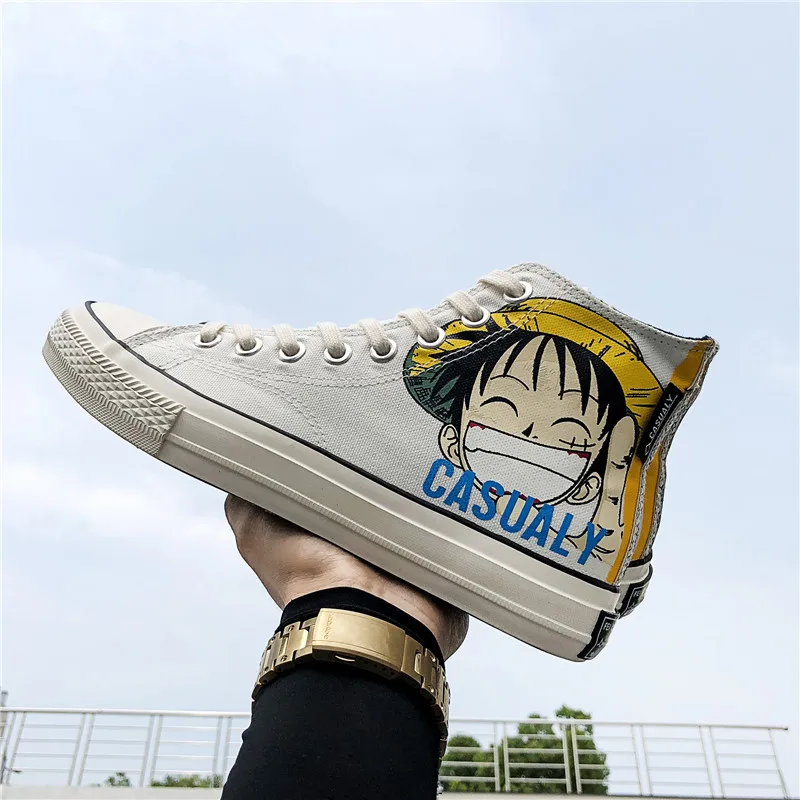 

2019 Summer Hight-top Canvas Shoes One Piece Students han ban xie Sub-Ulzzang Versatile Men Shoes Cloth Shoes
