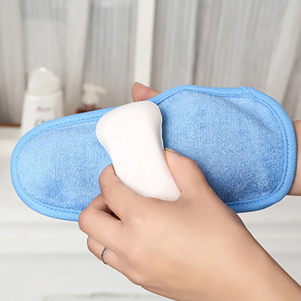 Shower Gloves Exfoliating Wash Skin Spa Bath Gloves Foam Bath Resistance Home Bathroom Accessories Зажигалка Для Дома 40