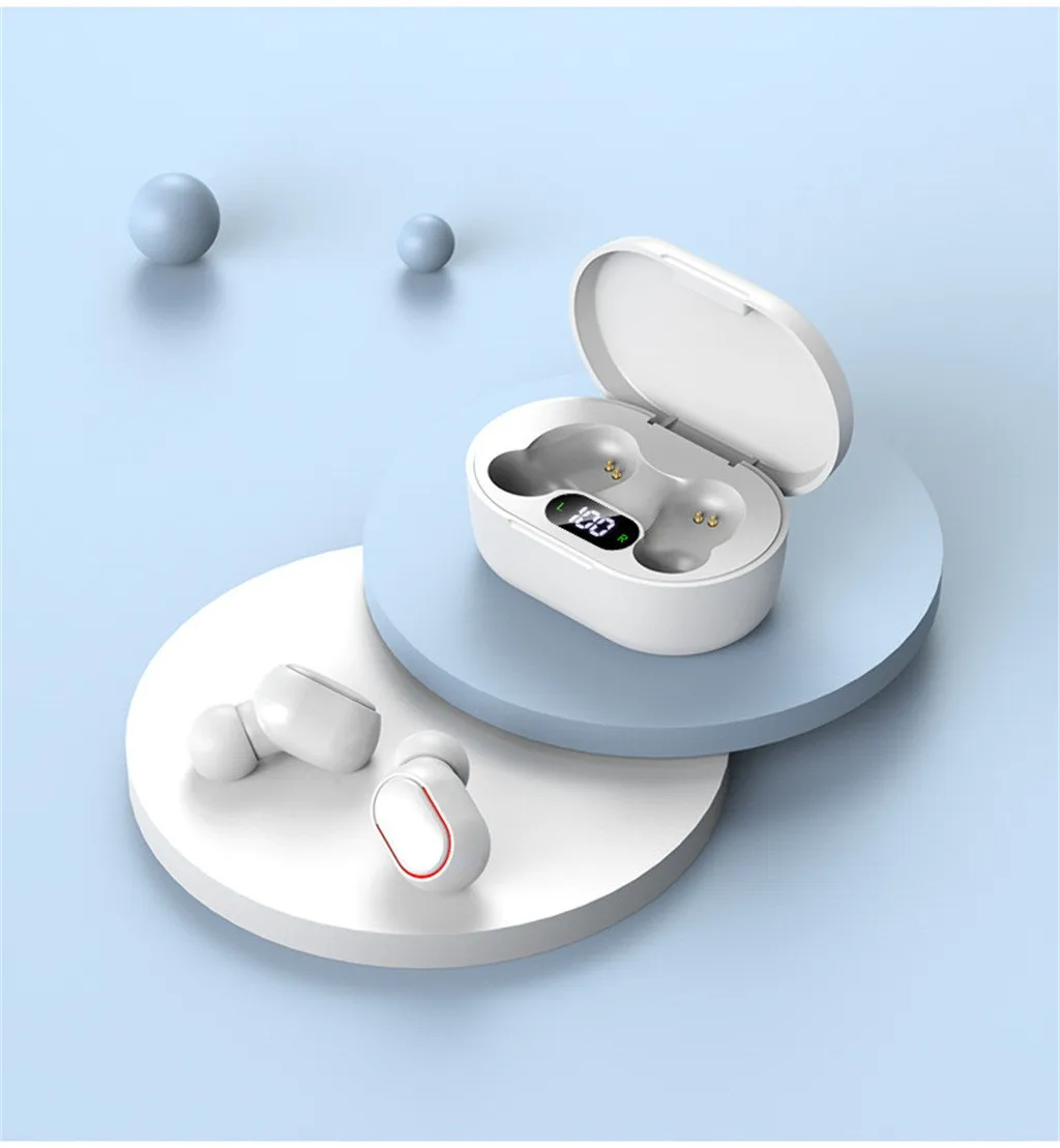 CARPRIE наушники вкладыши TWS с Беспроводной Bluetooth со светодиодными огнями Шум