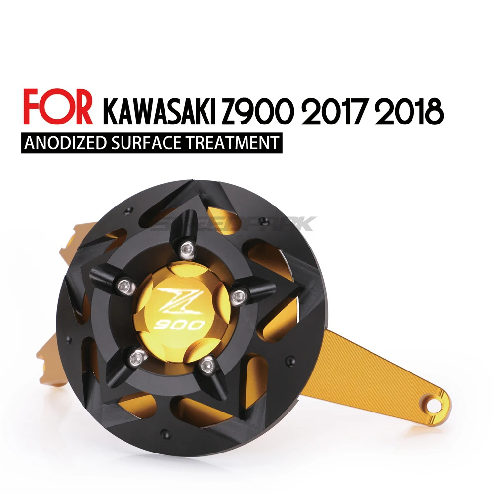 CNC алюминиевый мотоциклетный защитный боковой Чехол для двигателя Stator, защитный чехол, зеленый, черный, синий, красный, титановый для Kawasaki Z900
